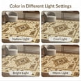 thumbnail image 7 of ODIKA 8'x10' Washable Area Rug Farmhouse Patchwork Layout Spotted Abstract Inspired Bordered Cow Flowing for Dining Room, Large Office, Lounge, Non-Slip Chair-Friendly Mat, 7 of 7