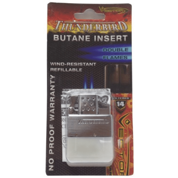 Vector Thunderbird Butane Insert - Double Flame Lighter