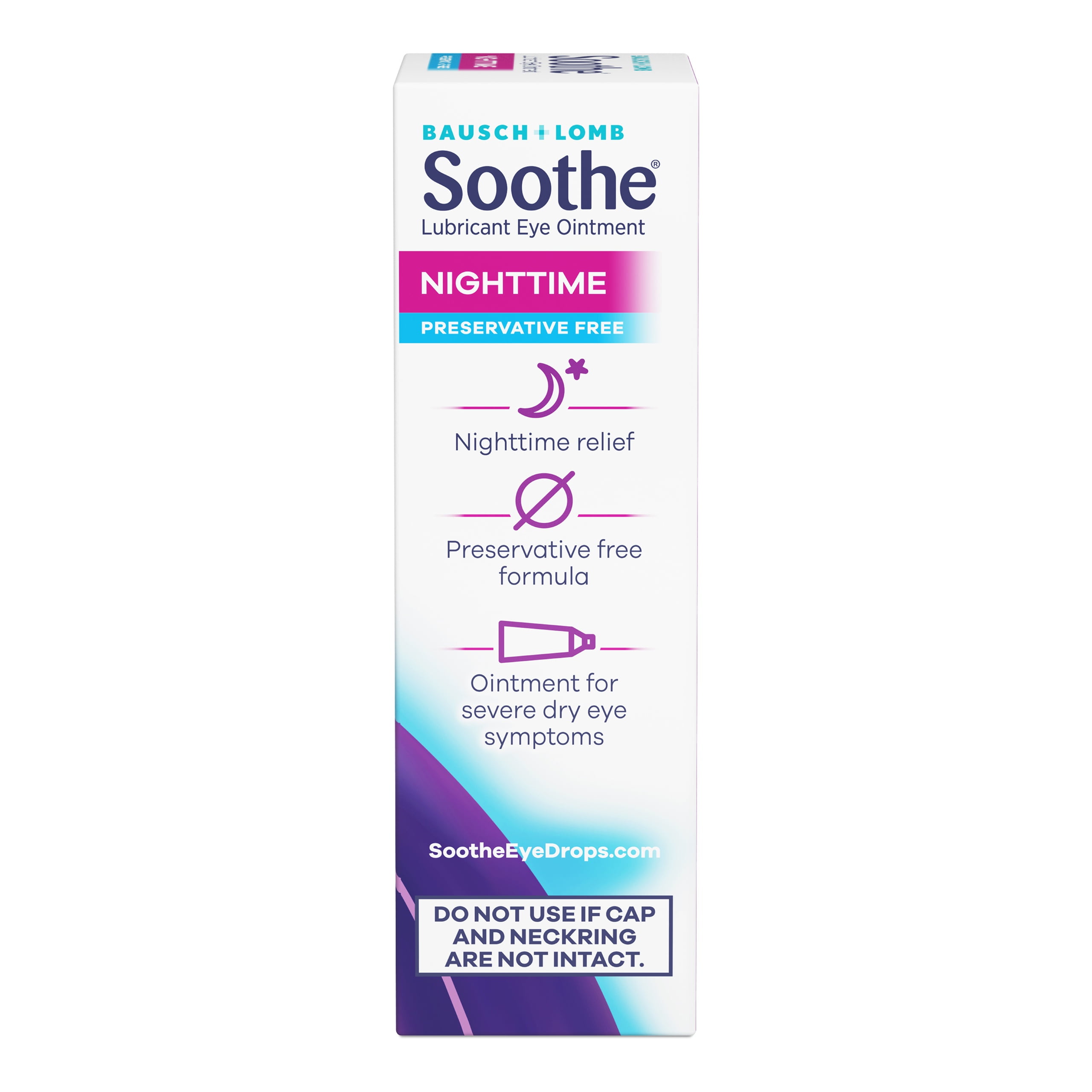 Bausch + Lomb Soothe Lubricant Eye Ointment Night Time, 0.13oz, 4-Pack