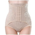 thumbnail image 2 of IDALL Postpartum Belly Band Tummy Control Shapewear Butt Lifting Shapewear Waist Body Corset Tummy Slimming Girdles Shaping Clothes Shapewear Leggings for Women Tummy Control Beige L, 2 of 9