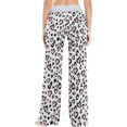 thumbnail image 4 of Women Pajama Pants Lounge Pants Long Stretch Comfy Sleepwear Leopard Print Cheetah Jaguar Pink Heart, 4 of 7