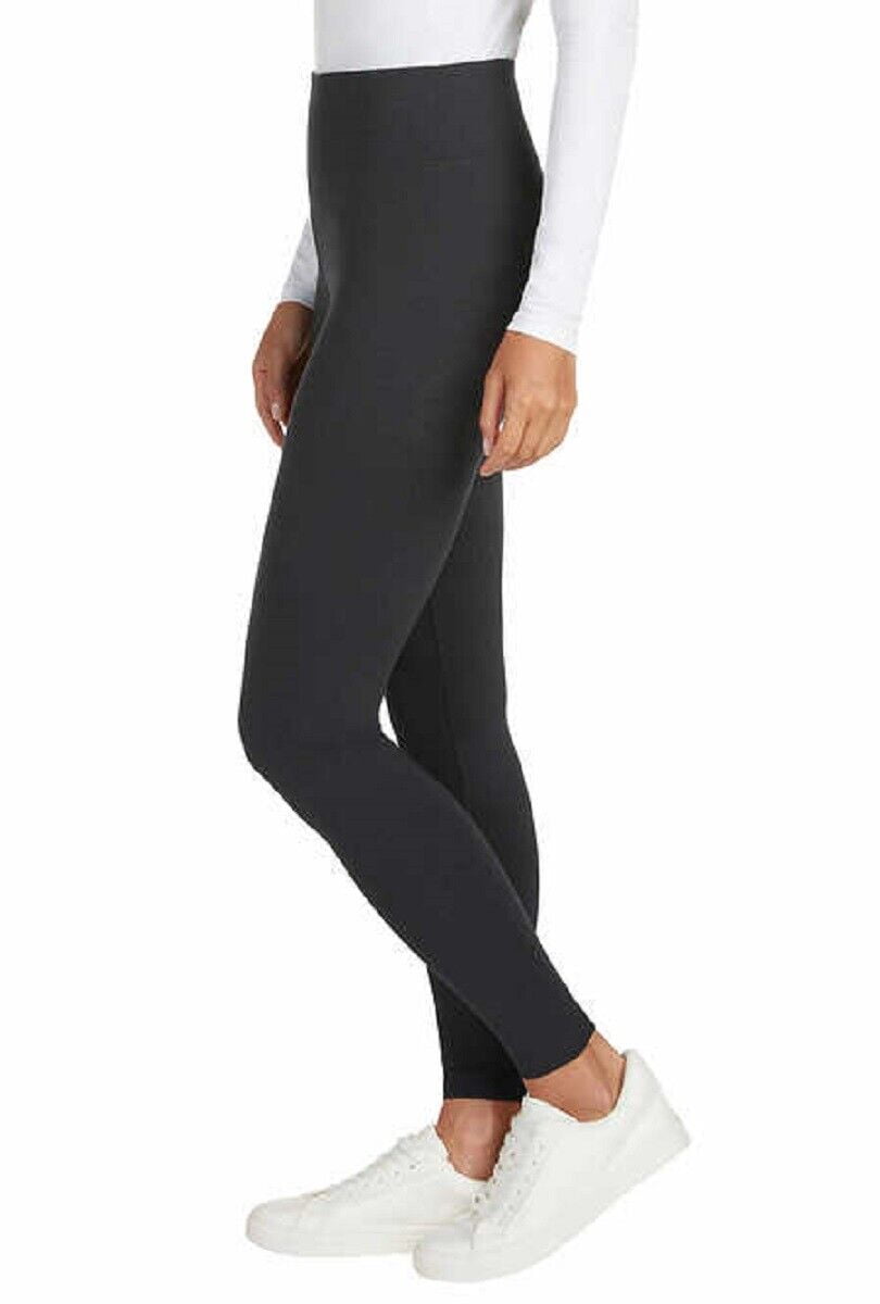 Matty M Women Active Casual Soft Wide-Band Live-in Legging (Charcoal, X- Large) 