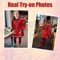 thumbnail image 6 of Red Jumpsuit Rise Red Costume Cosplay, Red Bodysuit with Wig and Gloves for Cosplay Party, Halloween Costumes for Anime Birthday Party, 6 of 7