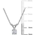 thumbnail image 2 of Everly Women's Diamond 10k White Gold Necklace, 2 of 5