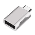 thumbnail image 2 of Sidaley Adaptador tipo C a USB 3.0 a Convertidor de alta eficiencia multifuncional resistente al desgaste para teléfono PC Gris Teléfono y Comunicación Plata, 2 of 6
