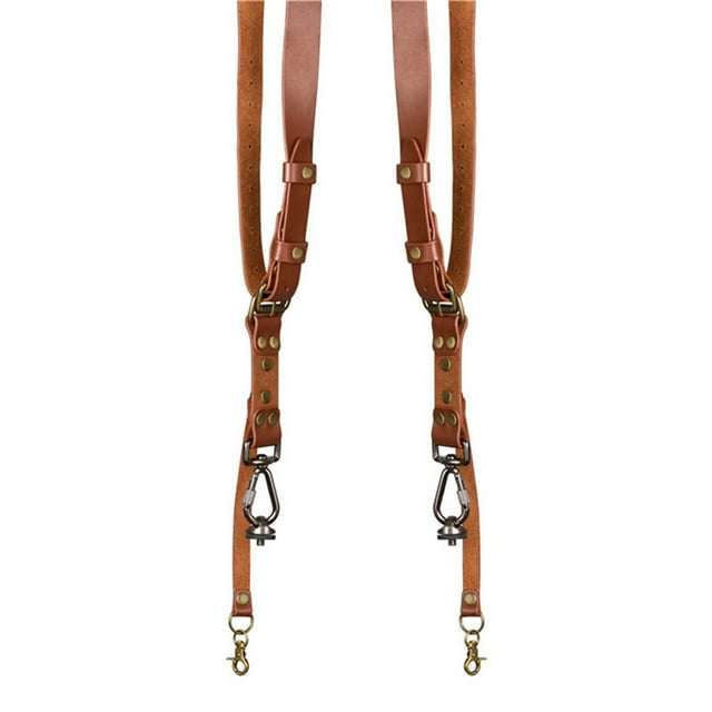 Camera Strap Cam Harness Shoulder Rope Resilience Camera Adjustable Great Resilience High-strength Multifunctional Leather Straps Brown