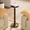 Dark Walnut, variant on Rubber Round Side Table, Solid Small Drink Table for Small Spaces, Modern Accent Tables, End Tables for Living Room, Bedroom and Office (Light Walnut, 9.4 Inch)