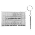 thumbnail image 3 of KAKOWELY Kit de Réparation de Lunettes avec Vis en Acier Inoxydable Couleur Argent pour Utilisation Design Petite Forme Portable 1000 Pcs,4.33"X2.56"X0.63 Pouces, 3 of 4