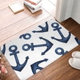 thumbnail image 5 of Daiia Navy Blue Anchor Front Door Mat, Heavy Duty Durable Welcome Mat for Outdoor Indoor, Dirt Trapper Waterproof Super Absorbent Door Mat, 16" x 24", 5 of 9