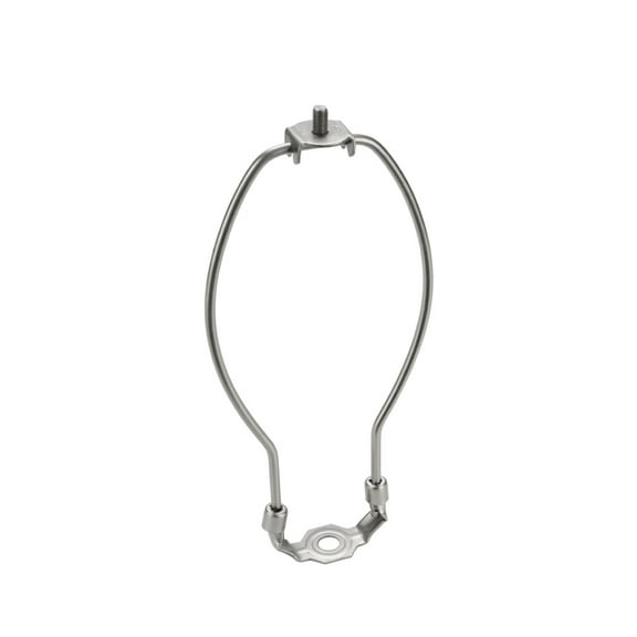 Aspen Creative 20005-2 7" Lamp Harp with Saddle, Satin Nickel