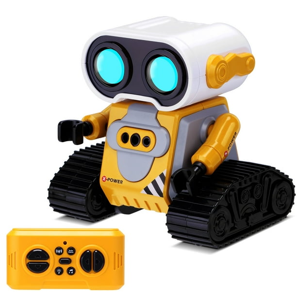 Robot Toys, Robots de Control Remoto Recargable De 2.4Ghz Con Auto-Demonga, Música, Ojos Liderados, Regalo de Cumpeados para Para Niñas Chicas Blancas y Verdes