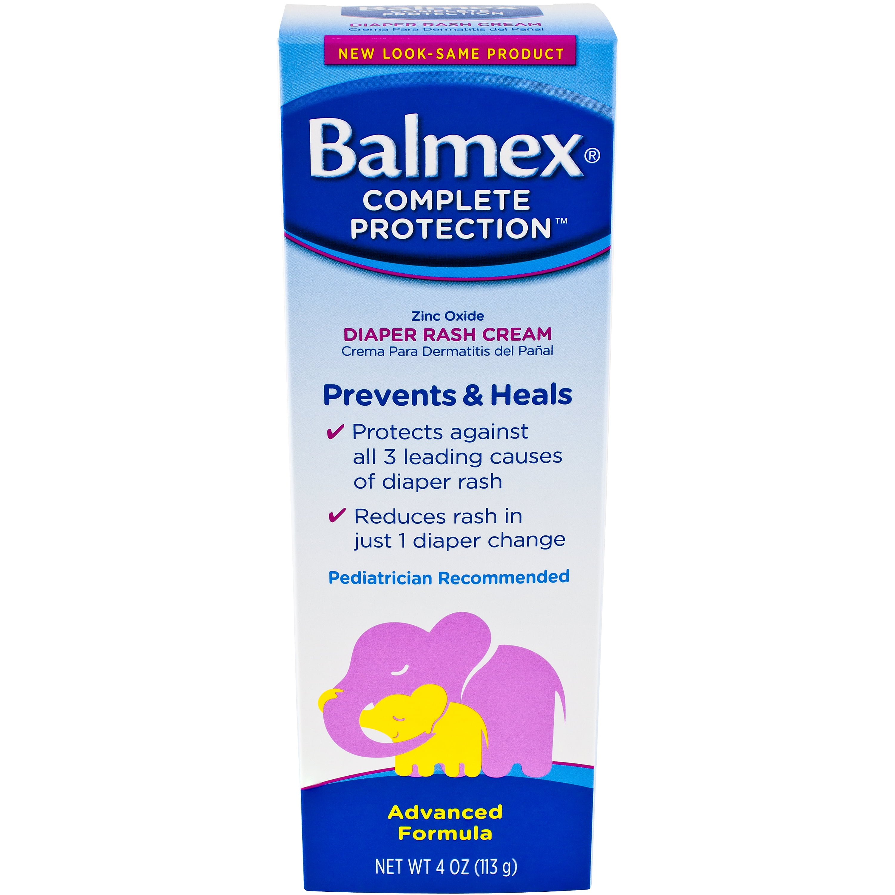 Balmex Diaper Rash Cream with Zinc Oxide, 4 oz