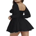 thumbnail image 4 of Robe de Soirée Mini Style Décontracté avec Manches Longues pour Femmes, 4 of 6