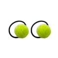 thumbnail image 1 of Hair Tie with Pompom 2pcs Kids Hair Tie Solid Color Pompom Cute High Elastic Soft Women Girls Ponytail Holder Mini Hair Rope Hair Accessories Birthday, 1 of 8