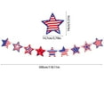 thumbnail image 2 of Red Blue White Banner Party Decorations, 9.8 Ft Fabric American Flag Bunting Garland Streamer, Patriotic 4th of July USA Independence National Day Graduation Birthday Wedding Outdoor Decor, 2 of 6