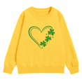 thumbnail image 4 of Otqutp Girls St Patricks Day Sweatshirt Cute Crewneck Irish Clove𝐫 T-Shirt Long Sleeve Pullover Sweater Teens Saint Patty's Outfit, 4 of 8
