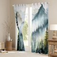 thumbnail image 3 of Manfei Smoky Jungle Blackout Curtains Set of 2 (52x84 Each) for Female Men Women,Woodland Tree Window Curtains,Botanical Plants Curtains and Drapes,Ultra Soft Home Decor, 3 of 6