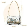 thumbnail image 3 of Ryvnso Artistic Octopus Womens Chain Shoulder Bag Tote Handbags Clutch Hobo Purse with Zipper for Travel, 3 of 7