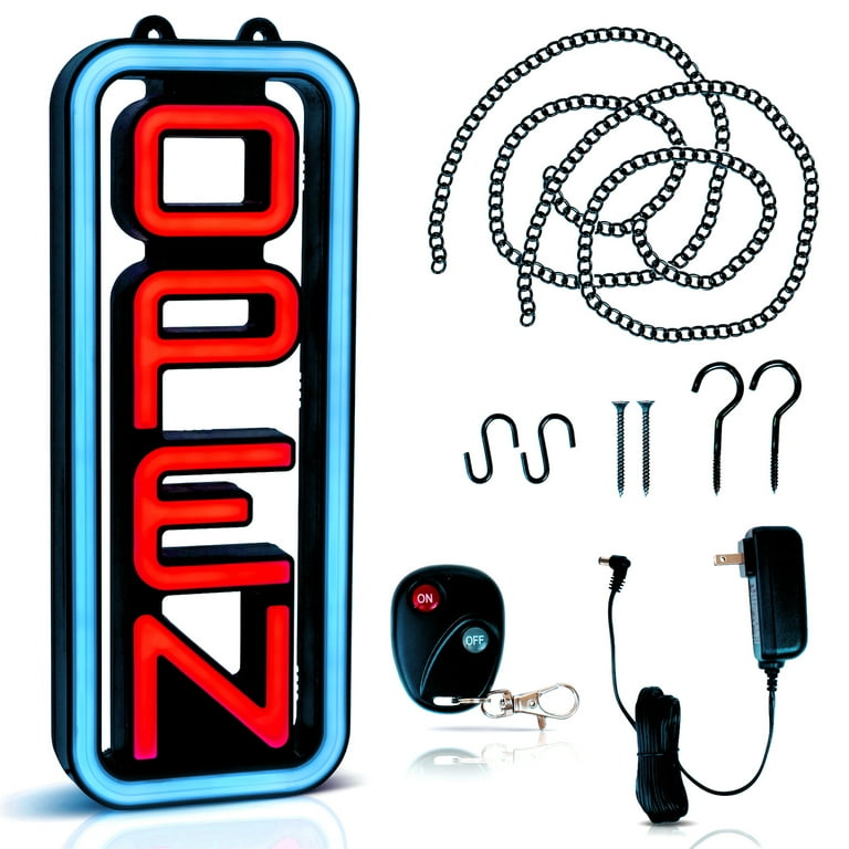 Green Light Innovations Spectrum Vertical Open Sign with