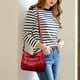 thumbnail image 4 of Bolso Mensajero para Mujer Bolso Hombro Cuero Suave PU (rojo), 4 of 8