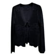 thumbnail image 3 of Women's Summer Knit Cardigan With Cutout Details For Beach And Casual Wear Netted Cardigan Shaker Zip Front Cardigan plus Size Cardigan Lightweight Long Cardigan Sweaters for Women Winter Open, 3 of 3