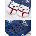thumbnail image 5 of Slipper Socks Women Winter Warm Thermal Socks Ldies Fleece Lined Fluffy Socks No-slip Home Floor Bed Socks Girls Cute Animal Cartoon Socks Christmas S, 5 of 5