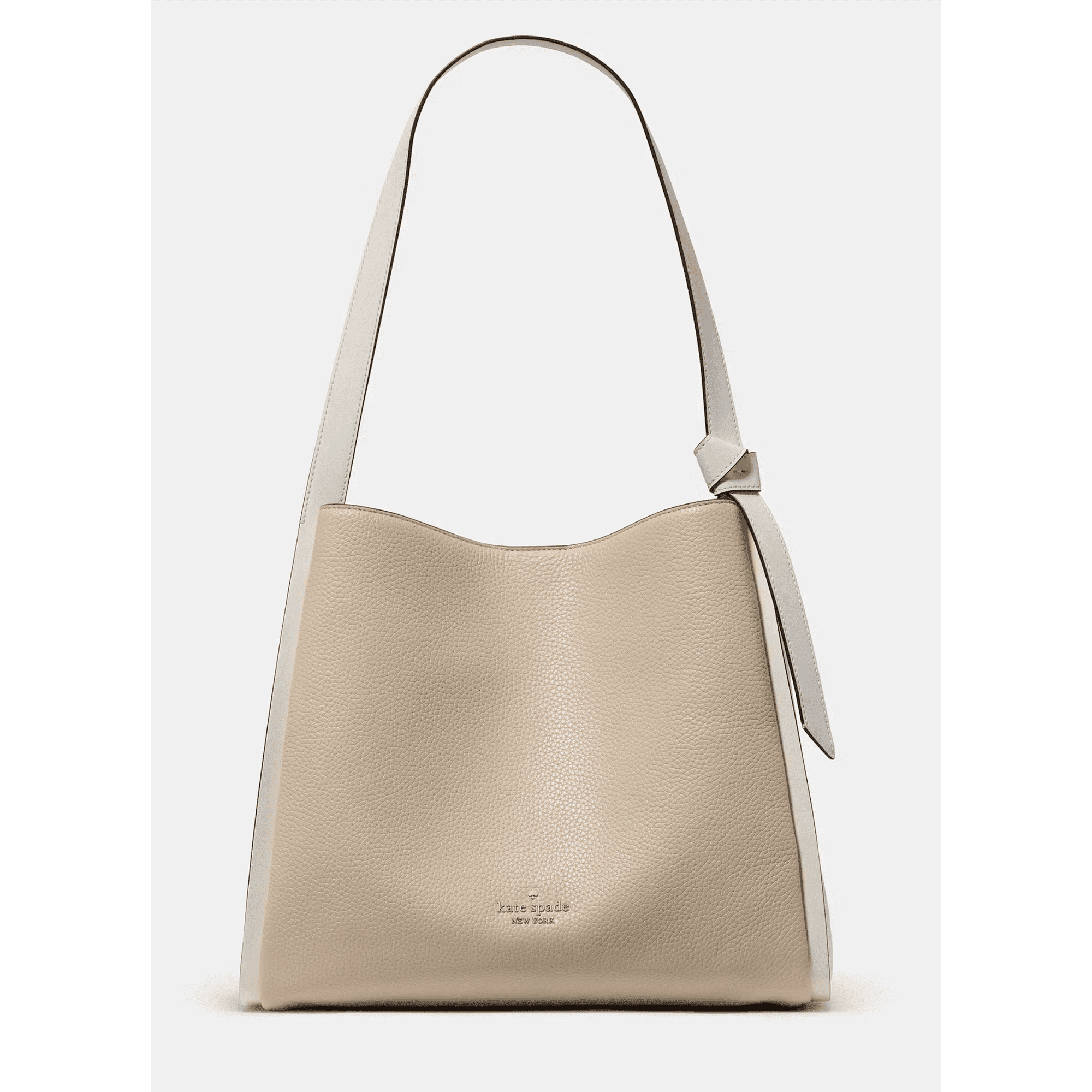 Kate Spade New York Knott Colorblock Large Carryall Tote Bag KM662 – Pebbled Leather Designer Handbag with Snap Closure & Center Zip Divider