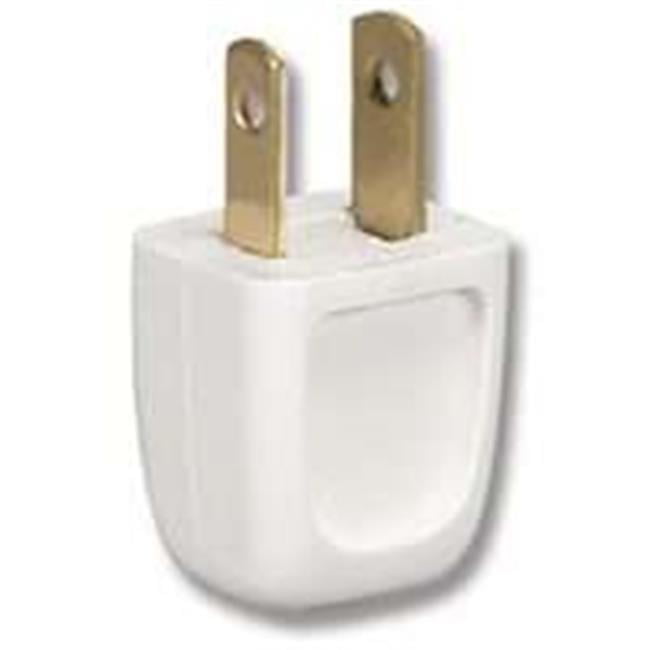 NEW COOPER Easy-On  Non-Polarized Plug White 2601 Male quick on NEMA 4 Pack 