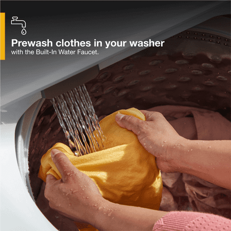 Whirlpool - 4.6 Cu. Ft. Top Load Washer with Built-In Water Faucet - White