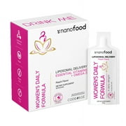 Codeage Nanofood Liposomal Women's Daily Multivitamin Liquid Sachet Supplement, Sugar-Free, Vegan, 30 Pouches
