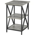 thumbnail image 1 of Convenience Concepts Tucson 16" Square End Table in Faux Birch Gray Wood Finsih, 1 of 6