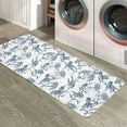 thumbnail image 6 of Kitchen Rugs and Mats,Blue Plant Fruits Seamless Country Botanical 2 Piece Anti Fatigue Area Runner Rug Set Comfort Standing Floor Mat,Pastoral Flowers Non Slip Absorbent Doormats for Laundry, 6 of 6