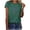 Dark Green, variant on Women's Dandelion Print T Shirts Cute Graphic Tees Short Sleeve Summer Cotton Tee Tops