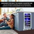 thumbnail image 2 of Koolatron 28 Bottle Dual Zone 15" Under Counter Wine Cooler w/ Lock, 2 of 9
