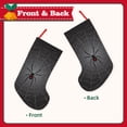 thumbnail image 2 of Picia Black Spider On Web for 18in Christmas Stockings, Xmas Stocking for Kids, Holiday and Family Stocking for Fireplace or Party Decoration, 2 of 8