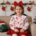 thumbnail image 2 of Yuyamidu Strawberry Sweatshirt Girls Size 7-8 Pink Crewneck Sweatshirts Cute Animal Graphic Ruffle Shoulder Long Sleeve Pullover Tops for School Outdoor Daily Wear, 2 of 8