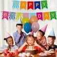 thumbnail image 2 of Billuyoard Juego de tarjetas de papel de arcoíris de 16,4 pies, decoraciones de feliz cumpleaños, cartel de feliz cumpleaños para fiesta de Kits de decoración para fiestas TYPE5 NO5, 2 of 6