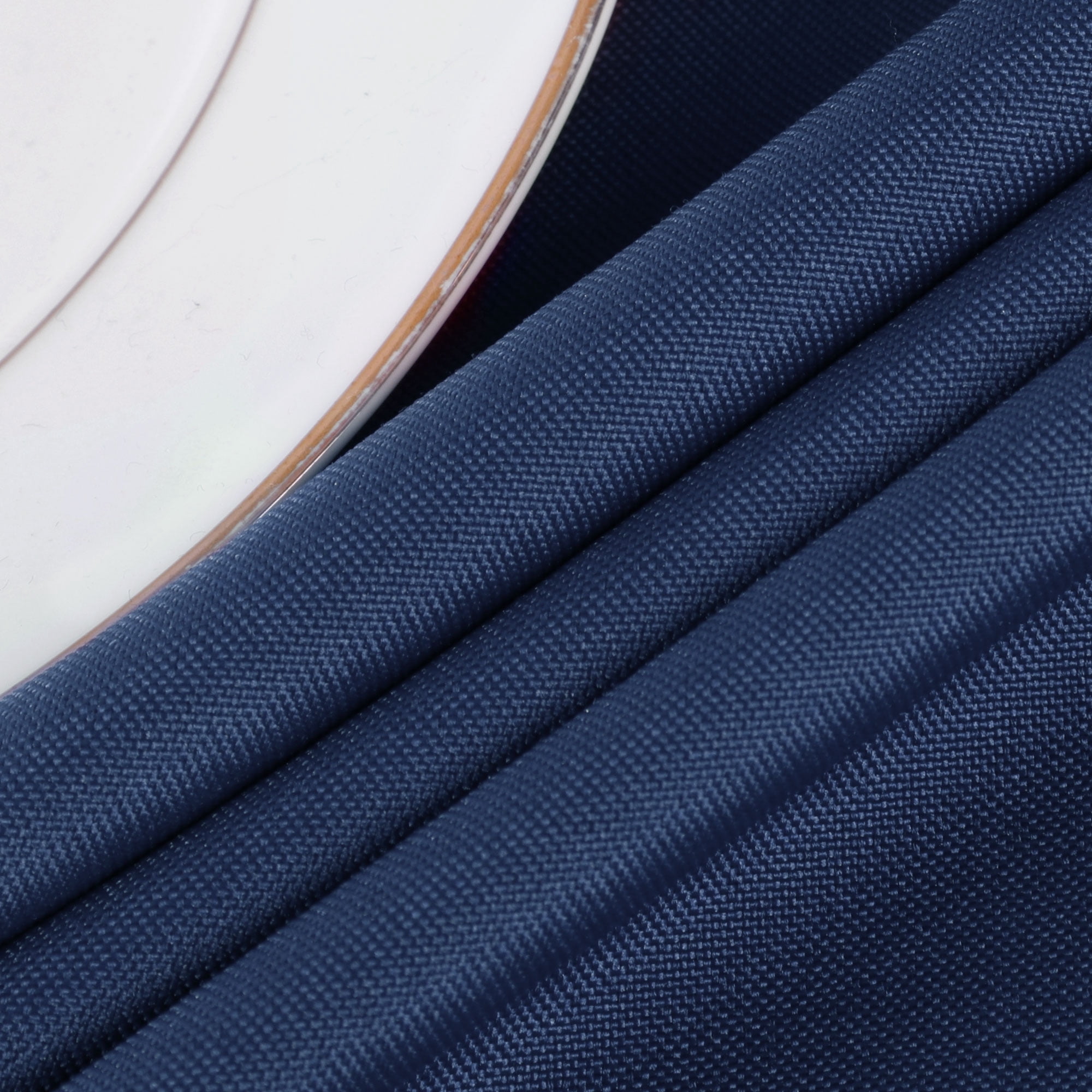Unique Bargains Rectangle Tablecloth Washable Polyester Table Protector Navy Blue 83" x 59"