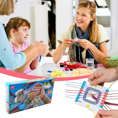 Lilgiuy Friendship Bracelet Making Kit, 2024 New Kids Jewelry Making Kit for Girls Toys, DIY Crystal Bracelet Set for Girls Birthday Gifts, Cool Arts and Crafts for Kids Girls Ages 5 6 7 8 9 10 11
