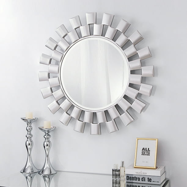 Wall Mirror Round Decorative, Round Wall Mirror Silver Frame