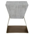thumbnail image 2 of Wooden Accent Table in Gray, 2 of 5