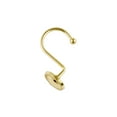 thumbnail image 2 of Utopia Alley Shower Hooks - Shower Curtain Rings for Bathroom - Rust Proof Shower Curtain Hooks for Shower Curtain or Liner - Set of 12, Gold, 2 of 10