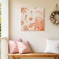 thumbnail image 5 of Canvas Wall Art Vintage Starfish Canvas Art Print Coral Seahorse Shell Pictures Wall Decor for Living Room Bedroom Artwork Decorations Stretched Framed Ready to Hang 8"x8", 5 of 9