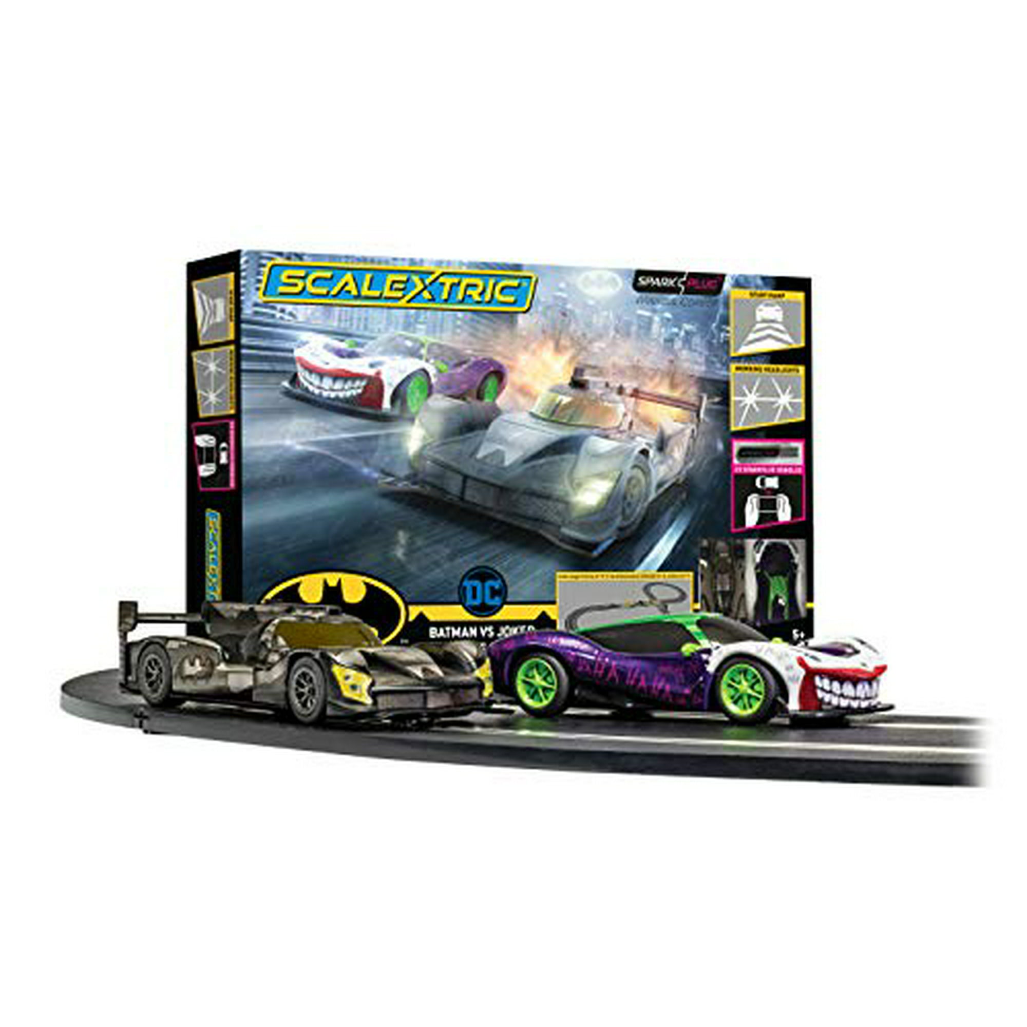 Scalextric Batman vs Joker 1:32 Spark Plug Slot Car Race Track Set C1415T |  Walmart Canada