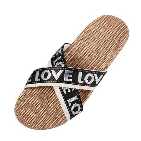 

Women Slippers Slippers For Women Breathable Bohemia Beach Slip On Shoes Flats Casual Sandals White 8.5