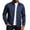 Navy, variant on Mens Lightweight Jacket Stand up Collar Casual Bomber Jacket Solid Color Varsity Coat Black