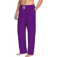 thumbnail image 2 of Balery Purple print Men's Pajama Pants,Ultra Lightweight Pjs,Lounge Pant-X-Large, 2 of 9
