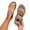 Khaki, variant on Women Elastic Flat Sandals Open Toe Soft Fabric Straps Non Slip Textured Outsole Plus Size Shoes Summer Casual Versatile,Beige