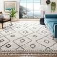 thumbnail image 1 of Safavieh Moroccan Fringe Barclay Geometric Shag Area Rug, 1 of 4