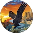 thumbnail image 1 of Tire Cover Central Desert Eagle Black Vinyl (Select Size/Camera in Menu) 315/70r17, 1 of 4